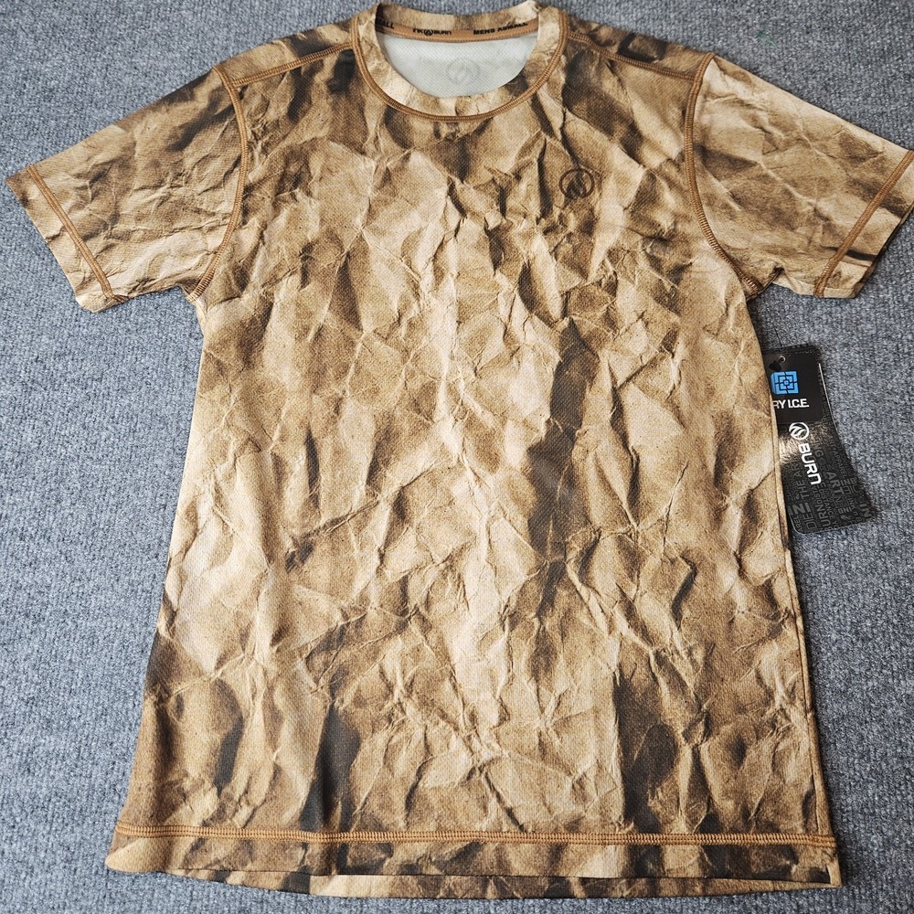 NWT Inknburn‎ Mens Paper Bag Tech Shirt Size XS Gym Workout Martial Arts